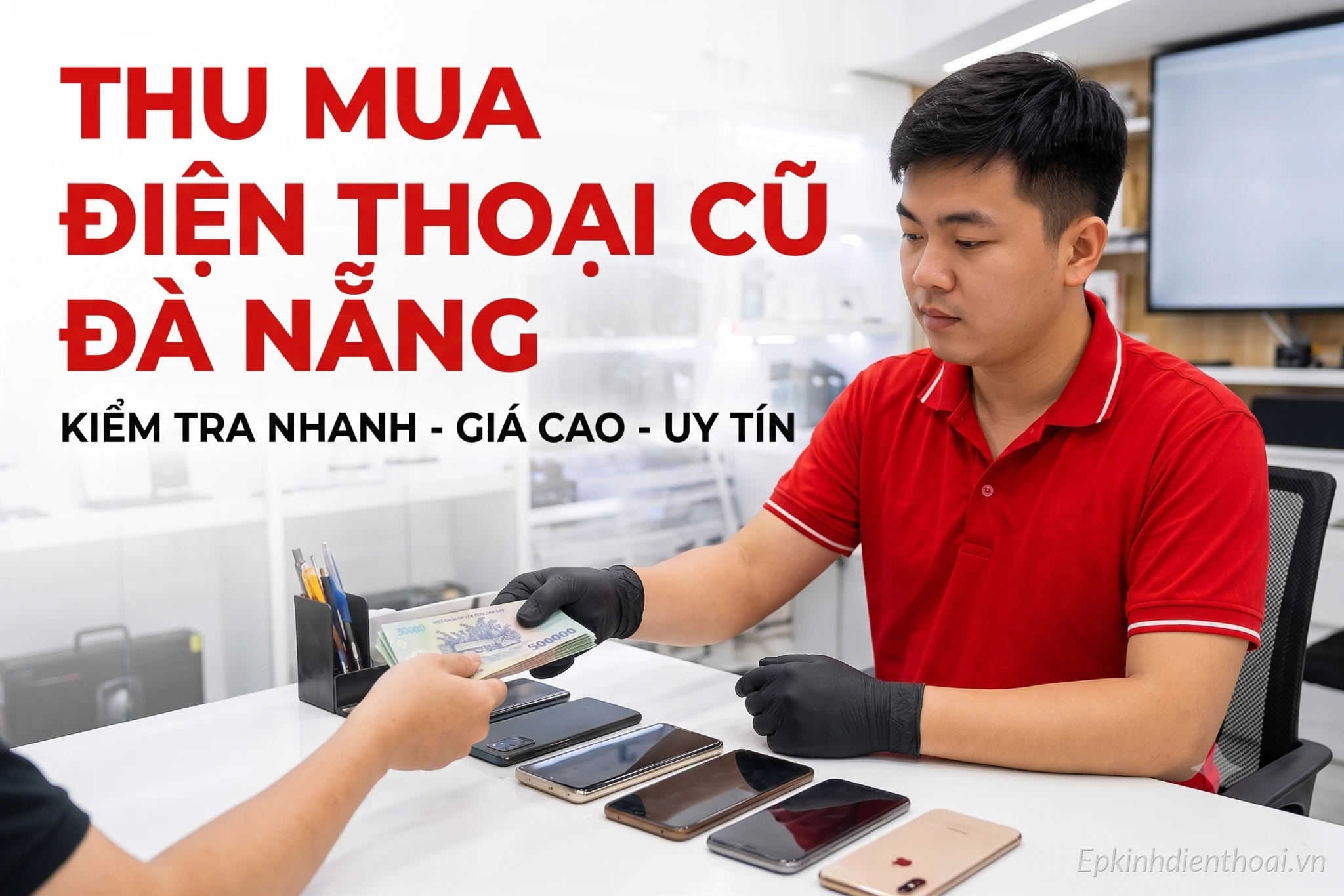 Dịch vụ thu mua điện thoại cũ giá cao tại Kim Anh Mobile Đà Nẵng