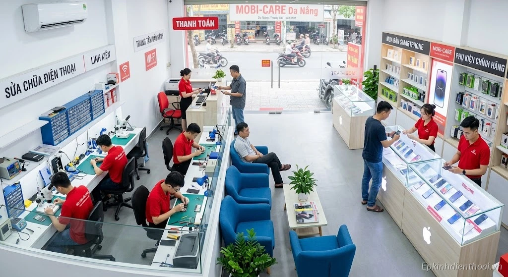 Trung tâm sửa chữa điện thoại và mua bán smartphone Kim Anh Mobile Đà Nẵng