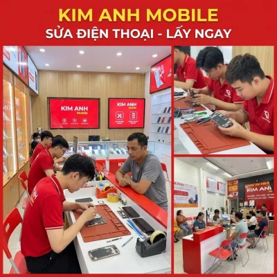 Khách hàng sửa điện thoại xem trực tiếp lấy ngay tại Kim Anh Mobile Đà Nẵng.
