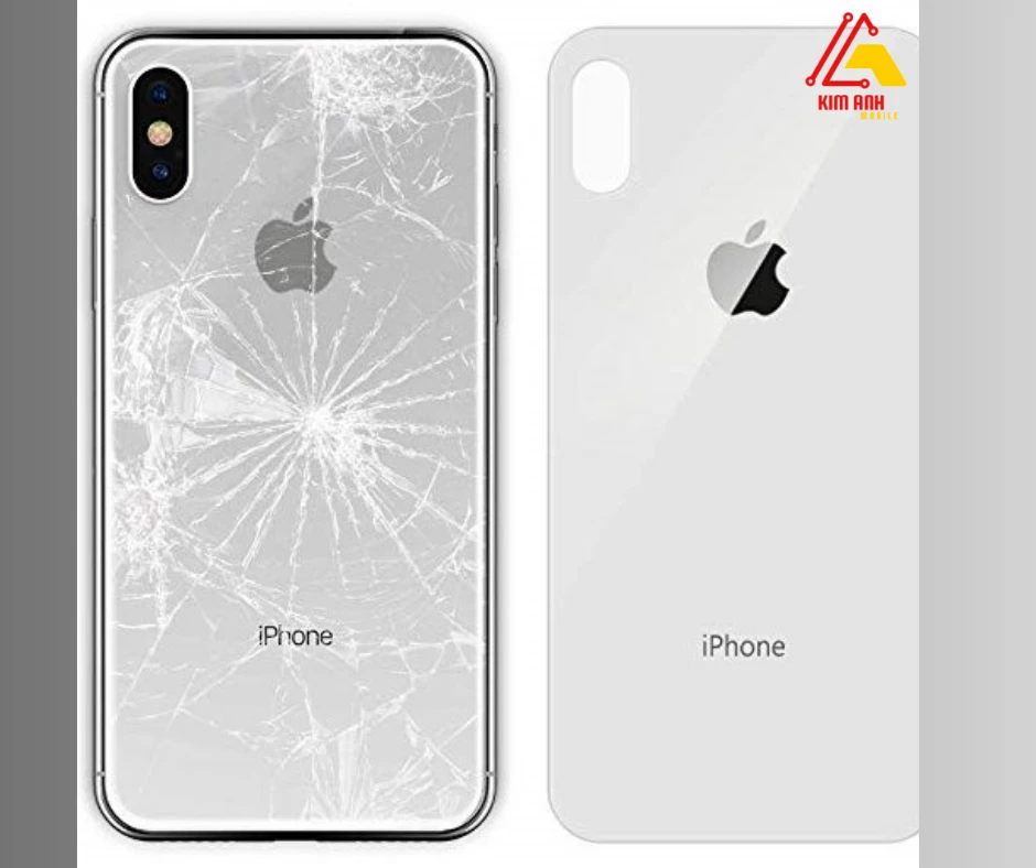 Thay kính lưng iPhone X/XS zin chính hãng lấy ngay tại Kim Anh Mobile Đà Nẵng.
