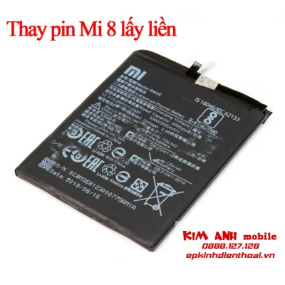 Pin Xiaomi Mi 8 zin chính hãng thay lấy ngay tại Kim Anh Mobile Đà Nẵng.