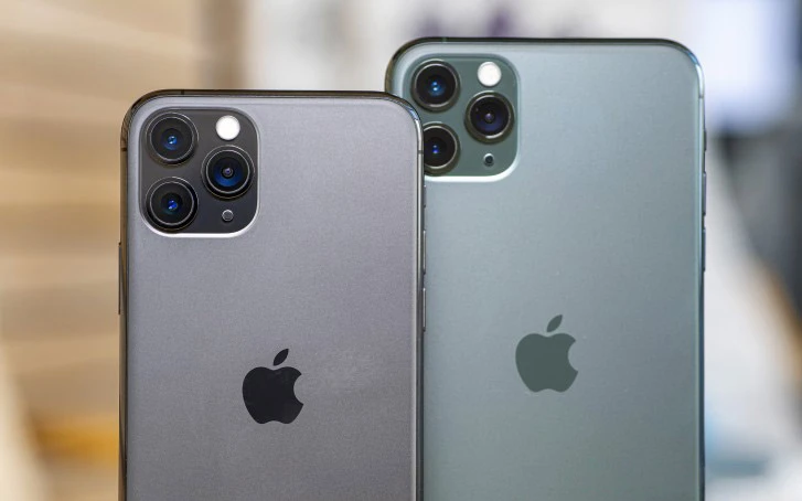 Điện thoại Apple iPhone 11 Pro Max màu xám và xanh rêu chính hãng giá tốt tại Kim Anh Mobile Đà Nẵng.
