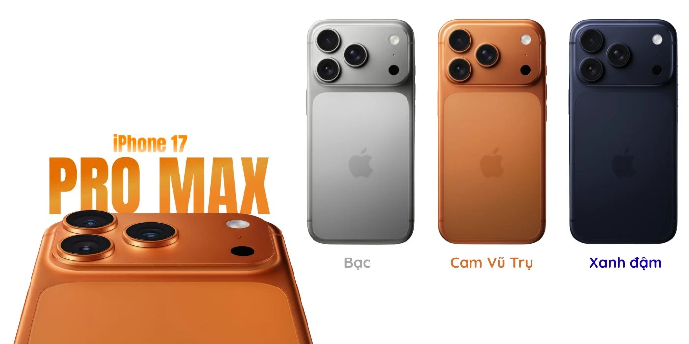 Điện thoại Apple iPhone 17 Pro Max nhiều màu sắc đẹp mắt tại Kim Anh Mobile Đà Nẵng