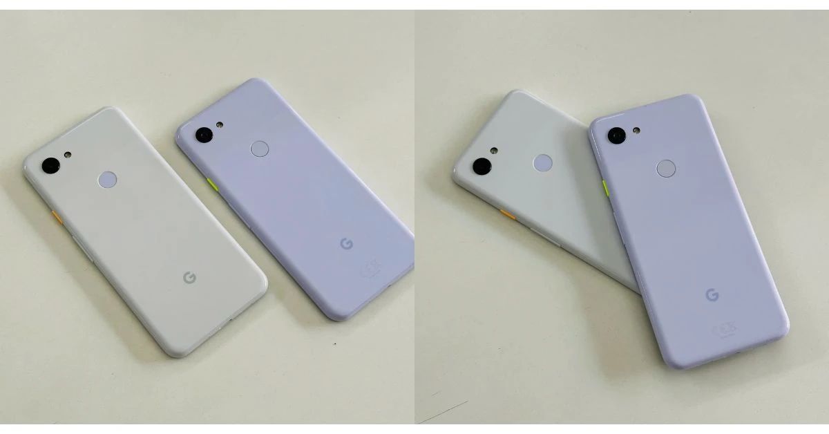 Điện thoại Google Pixel 3 màu trắng và tím giá rẻ tại Kim Anh Mobile Đà Nẵng.