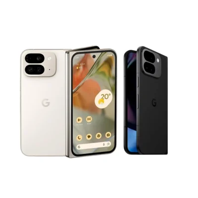 Điện thoại Google Pixel Fold màu trắng và đen chính hãng giá tốt tại Kim Anh Mobile Đà Nẵng.