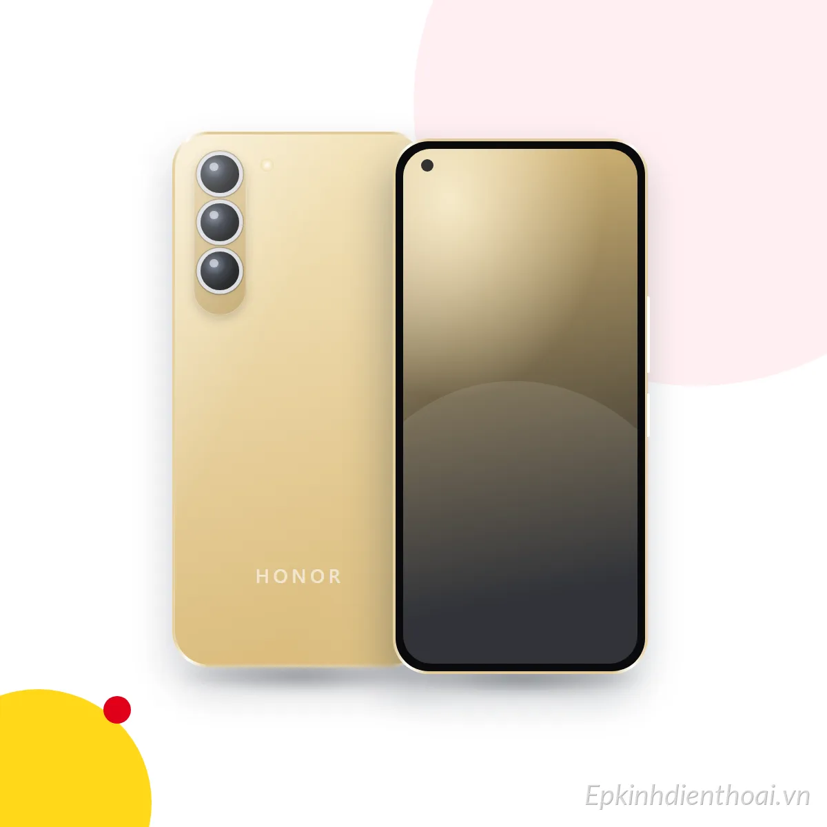 Mặt trước và mặt sau điện thoại HONOR 20 Pro (ảnh minh hoạ)
