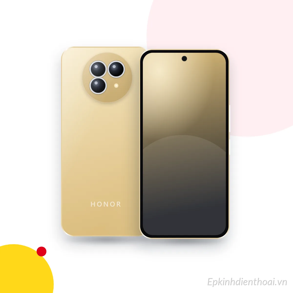 Mặt trước và mặt sau điện thoại HONOR X7b (ảnh minh hoạ)