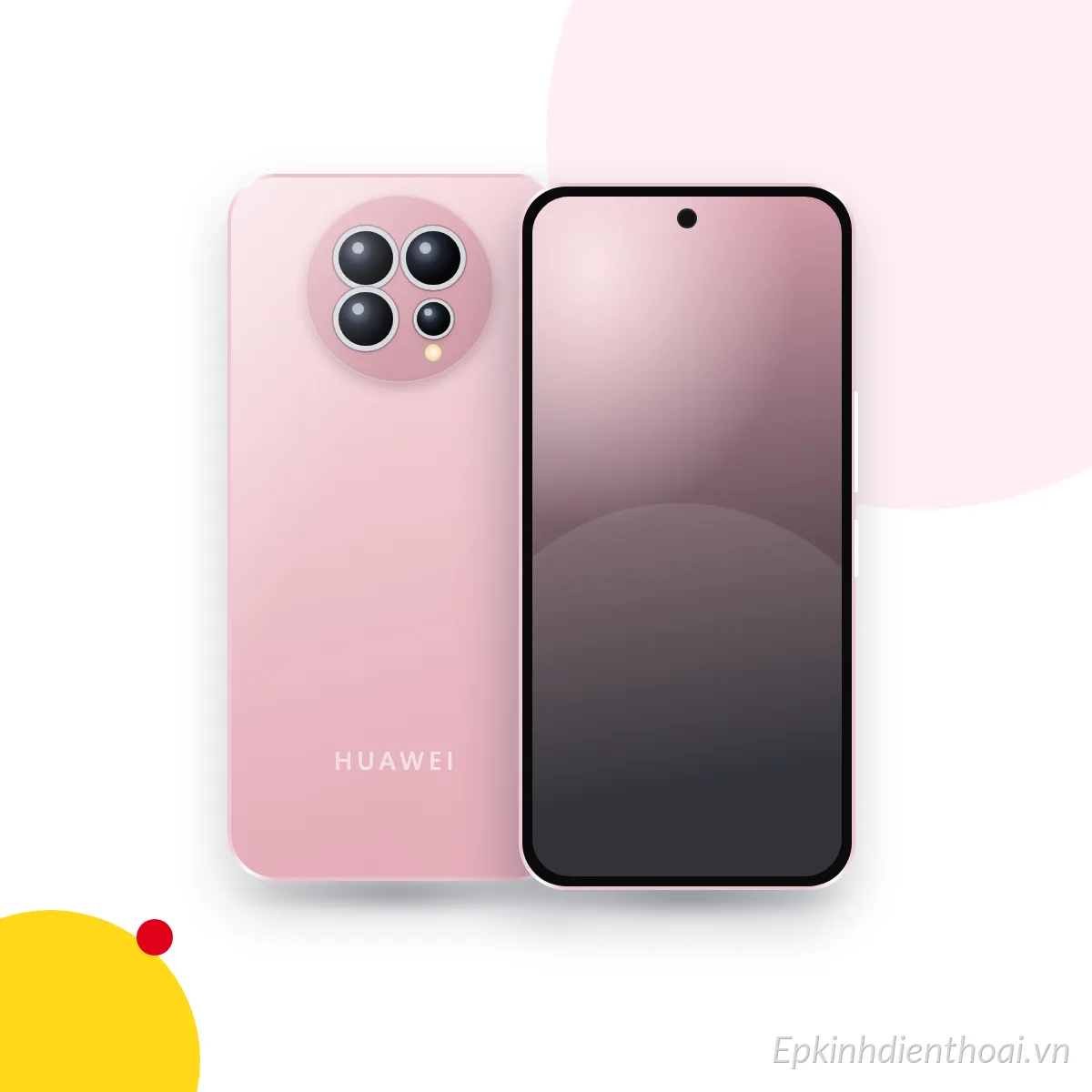 Mặt trước và mặt sau điện thoại HUAWEI Mate 80 Pro Max Extraordinary Master (ảnh minh hoạ)