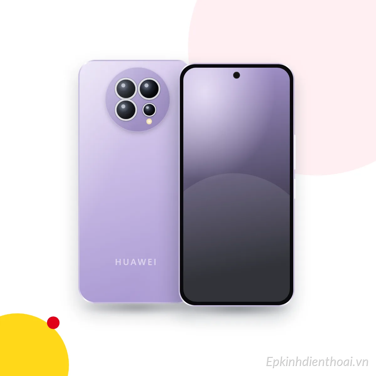 Mặt trước và mặt sau điện thoại HUAWEI Mate 80 Pro Max (ảnh minh hoạ)