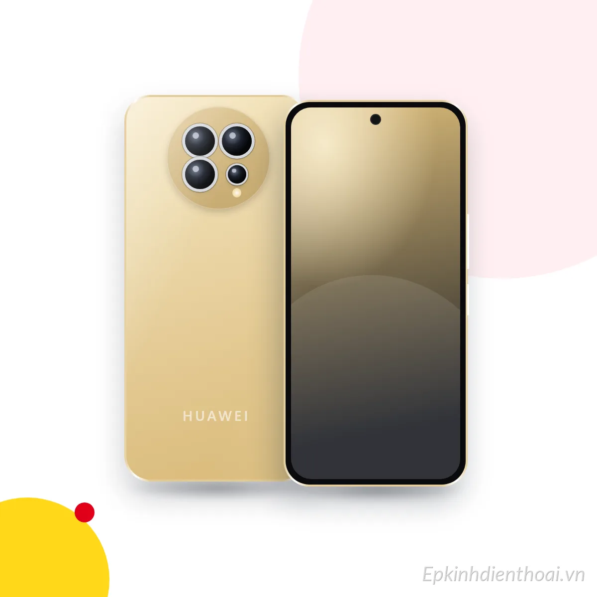 Mặt trước và mặt sau điện thoại HUAWEI Pura 70 Pro (ảnh minh hoạ)