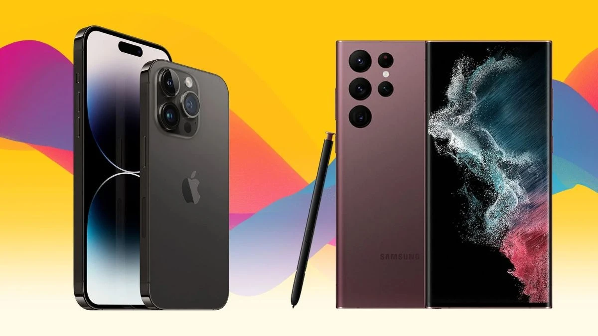 Điện thoại iPhone 15 Pro Max và Samsung Galaxy S24 Ultra giá tốt tại Kim Anh Mobile Đà Nẵng.
