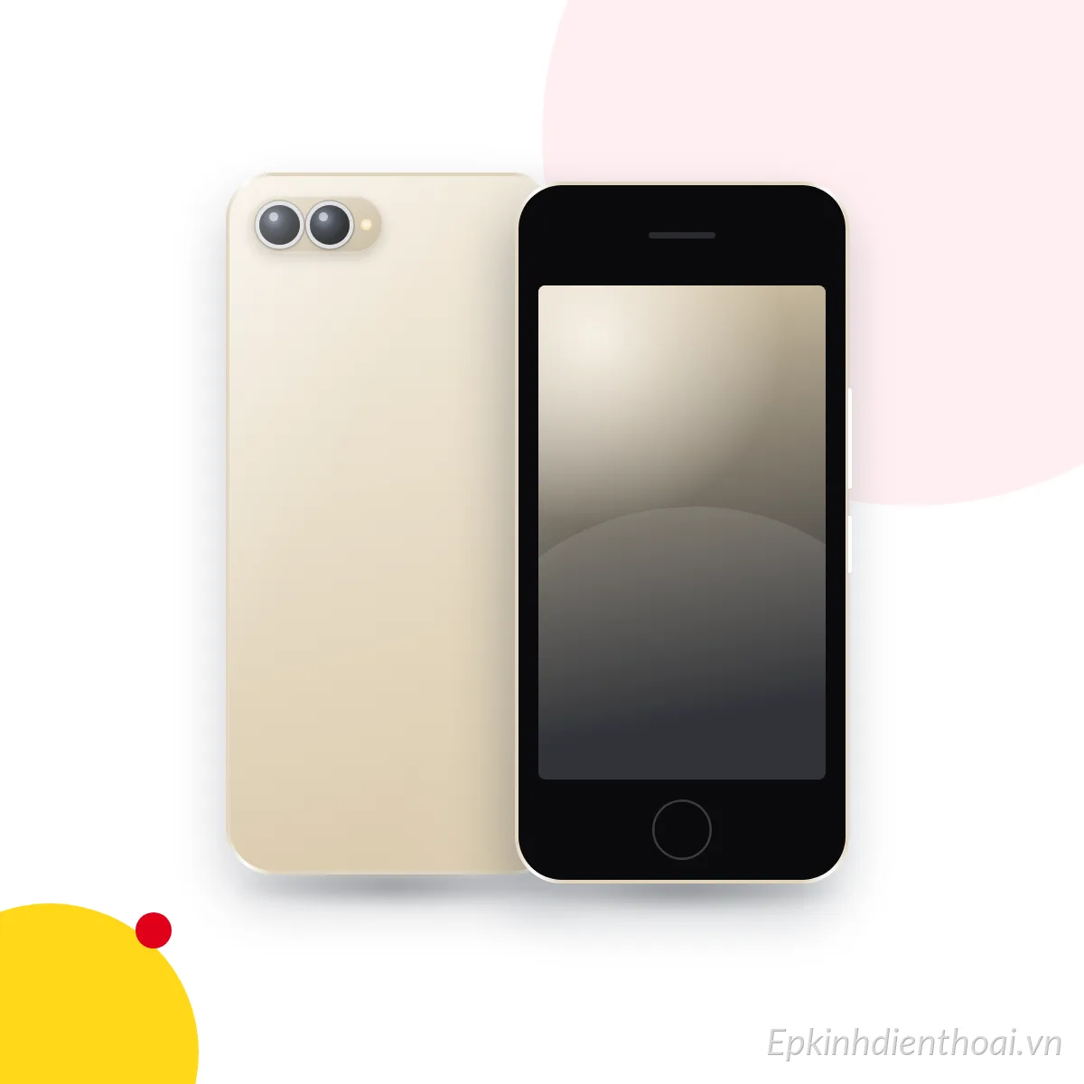 Mặt trước và mặt sau điện thoại iPhone 6 Plus (ảnh minh hoạ)