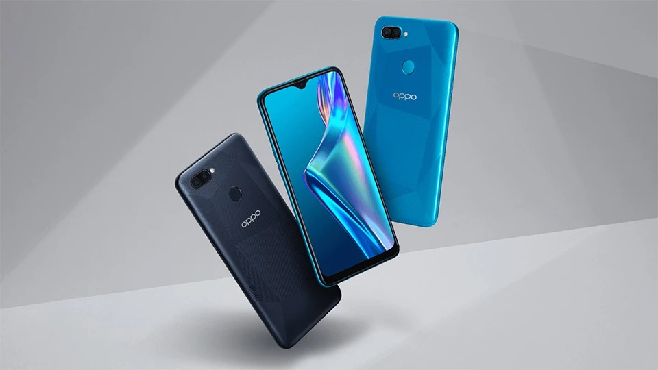 Điện thoại OPPO A12 màu xanh dương và đen giá rẻ chính hãng tại Kim Anh Mobile Đà Nẵng