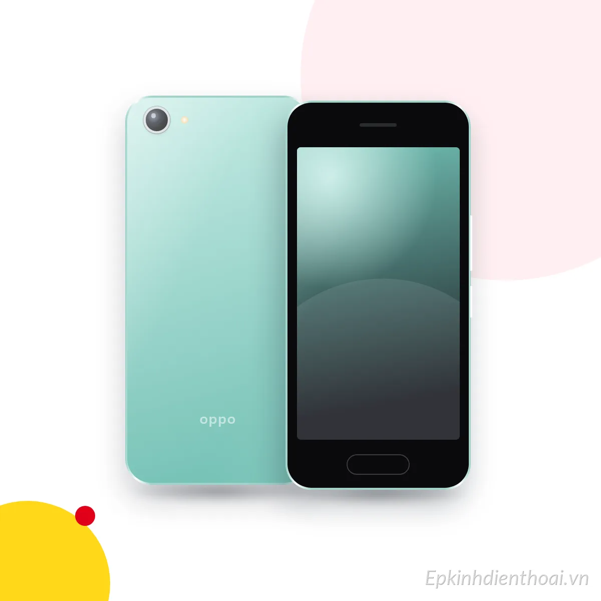 Mặt trước và mặt sau điện thoại OPPO A33 2020 (ảnh minh hoạ)