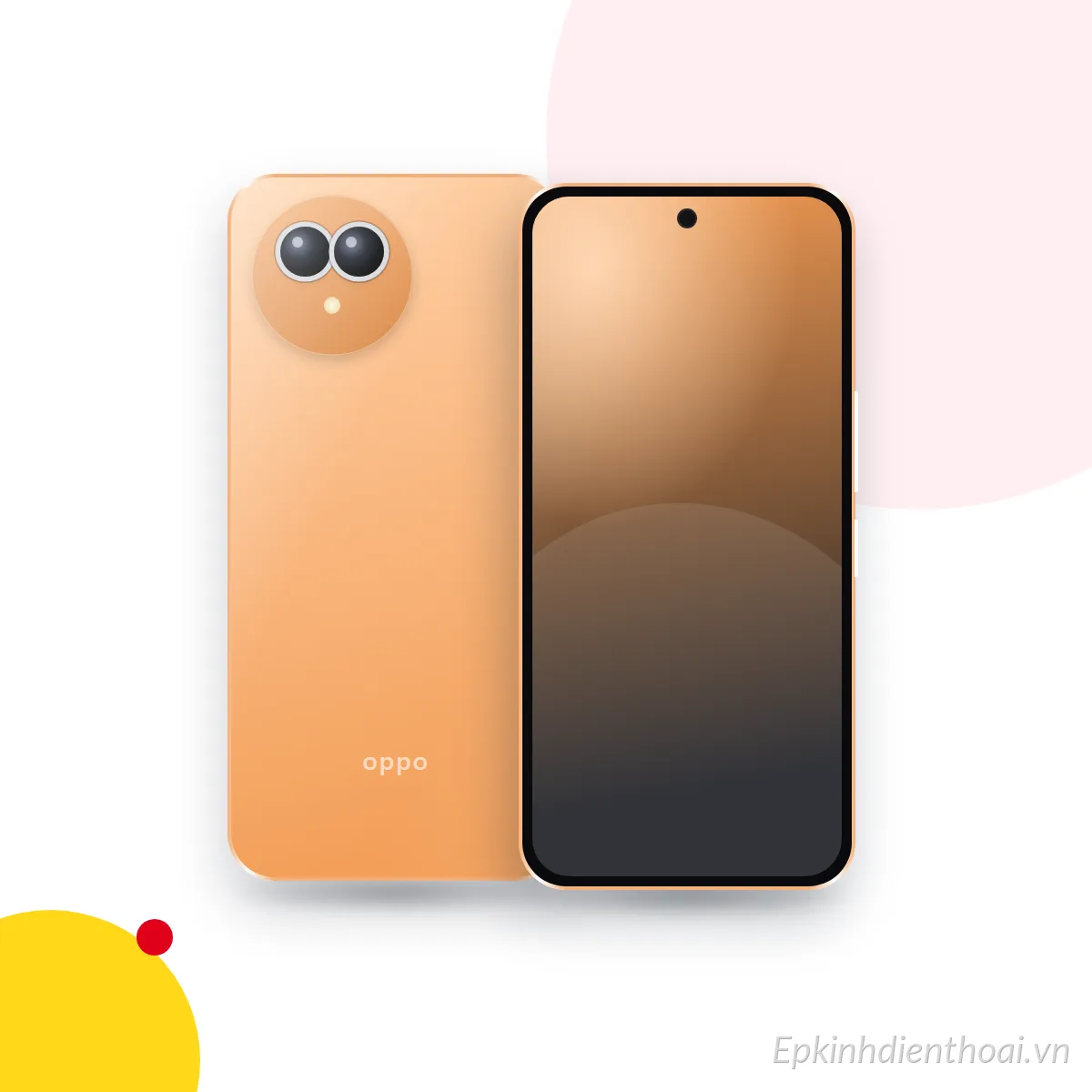 Mặt trước và mặt sau điện thoại OPPO A3x (ảnh minh hoạ)