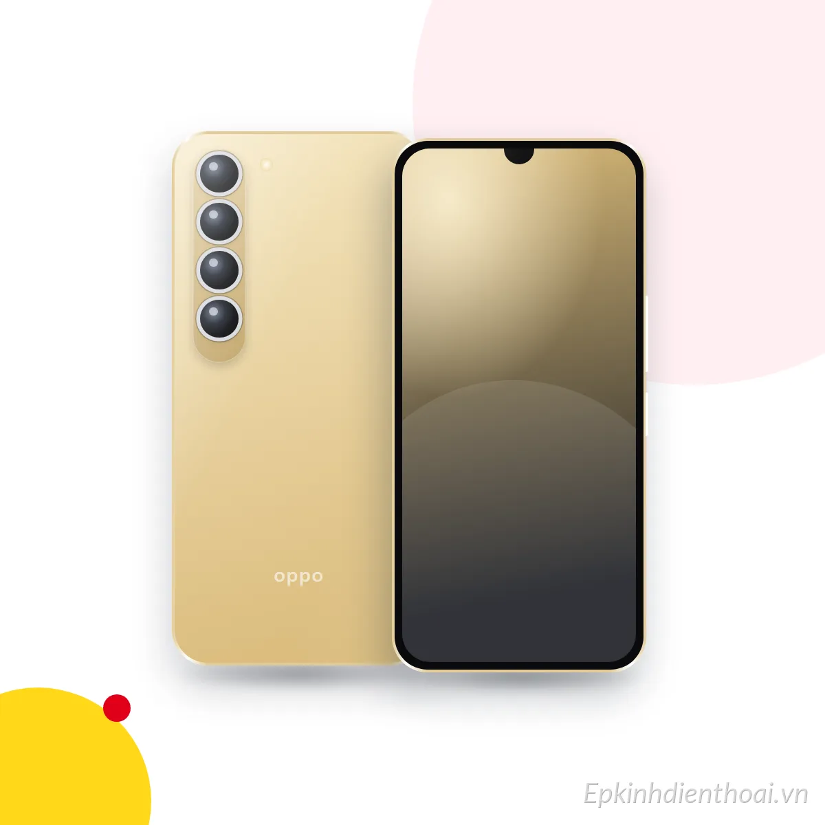 Mặt trước và mặt sau điện thoại OPPO A54s (ảnh minh hoạ)