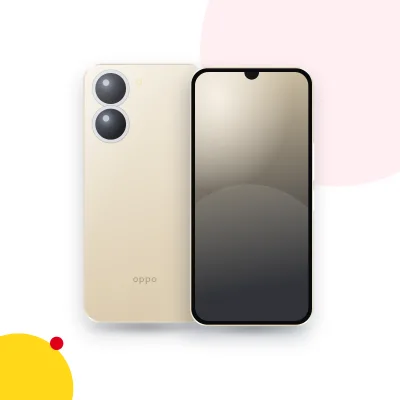 Mặt trước và mặt sau điện thoại OPPO A57s (ảnh minh hoạ)