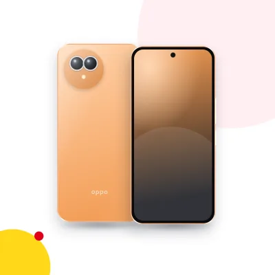 Mặt trước và mặt sau điện thoại OPPO A6 Pro 5G (ảnh minh hoạ)