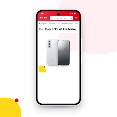 Điện thoại OPPO A6 đang mở trang sản phẩm trên epkinhdienthoai.vn (ảnh minh hoạ)