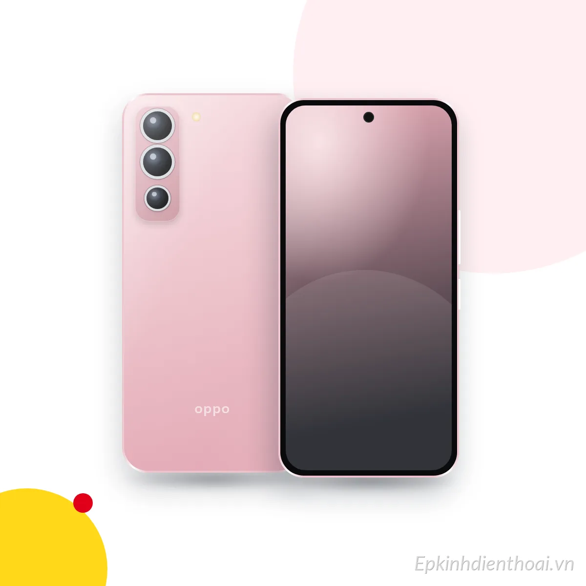 Mặt trước và mặt sau điện thoại OPPO A6c (ảnh minh hoạ)