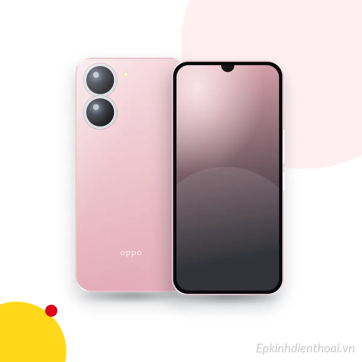 Mặt trước và mặt sau điện thoại OPPO A77 (ảnh minh hoạ)