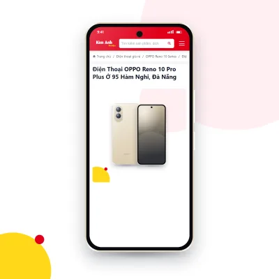 Điện thoại OPPO Reno 10 Pro Plus đang mở trang sản phẩm trên epkinhdienthoai.vn (ảnh minh hoạ)