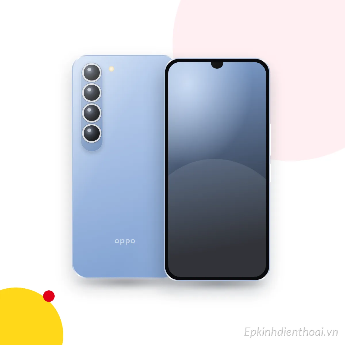Mặt trước và mặt sau điện thoại OPPO Reno 2F (ảnh minh hoạ)