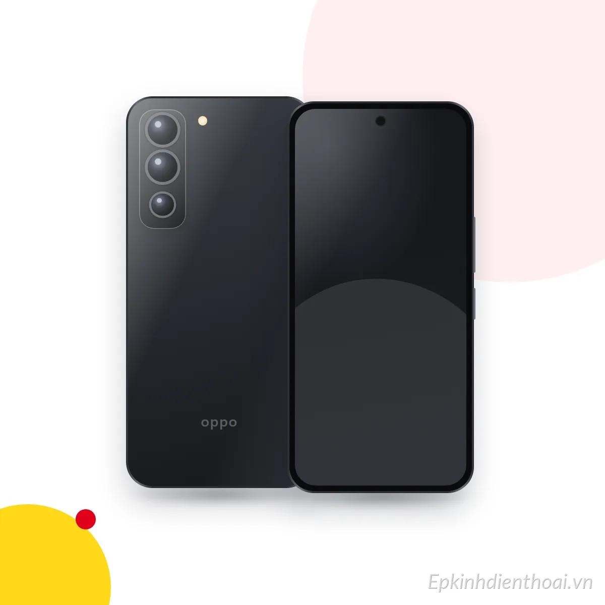 Mặt trước và mặt sau điện thoại OPPO Reno 7A (ảnh minh hoạ)