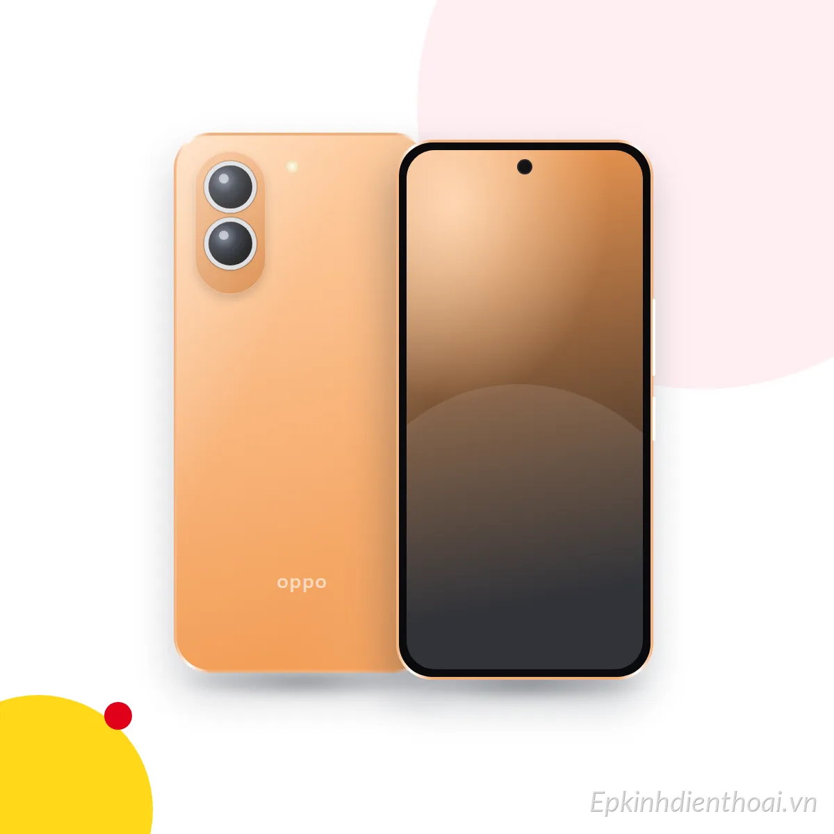 Mặt trước và mặt sau điện thoại OPPO Reno11 Pro (ảnh minh hoạ)
