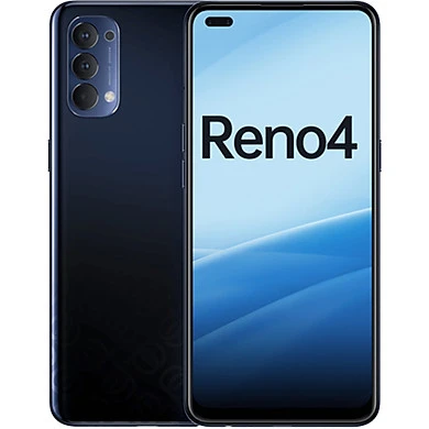 Điện thoại Oppo Reno4 màu xanh đen chính hãng giá tốt tại Kim Anh Mobile Đà Nẵng.
