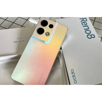 Điện thoại OPPO Reno8 màu vàng cầu vồng chính hãng giá tốt tại Kim Anh Mobile Đà Nẵng