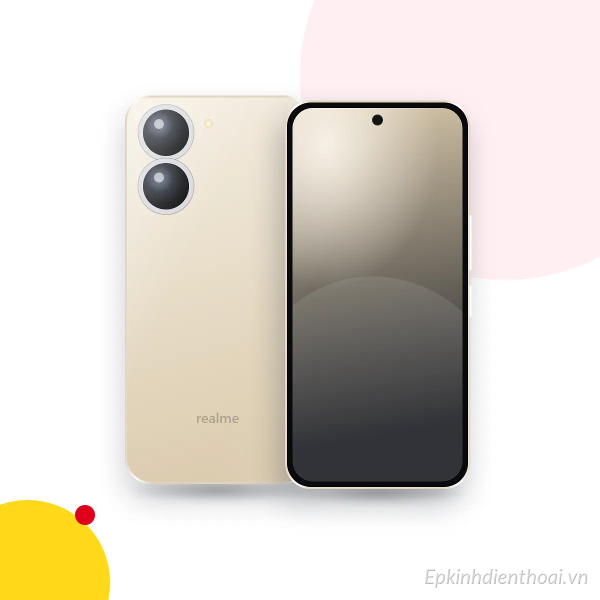 Mặt trước và mặt sau điện thoại realme 11 4G (ảnh minh hoạ)