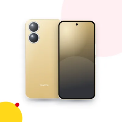 Mặt trước và mặt sau điện thoại realme 13 4G (ảnh minh hoạ)