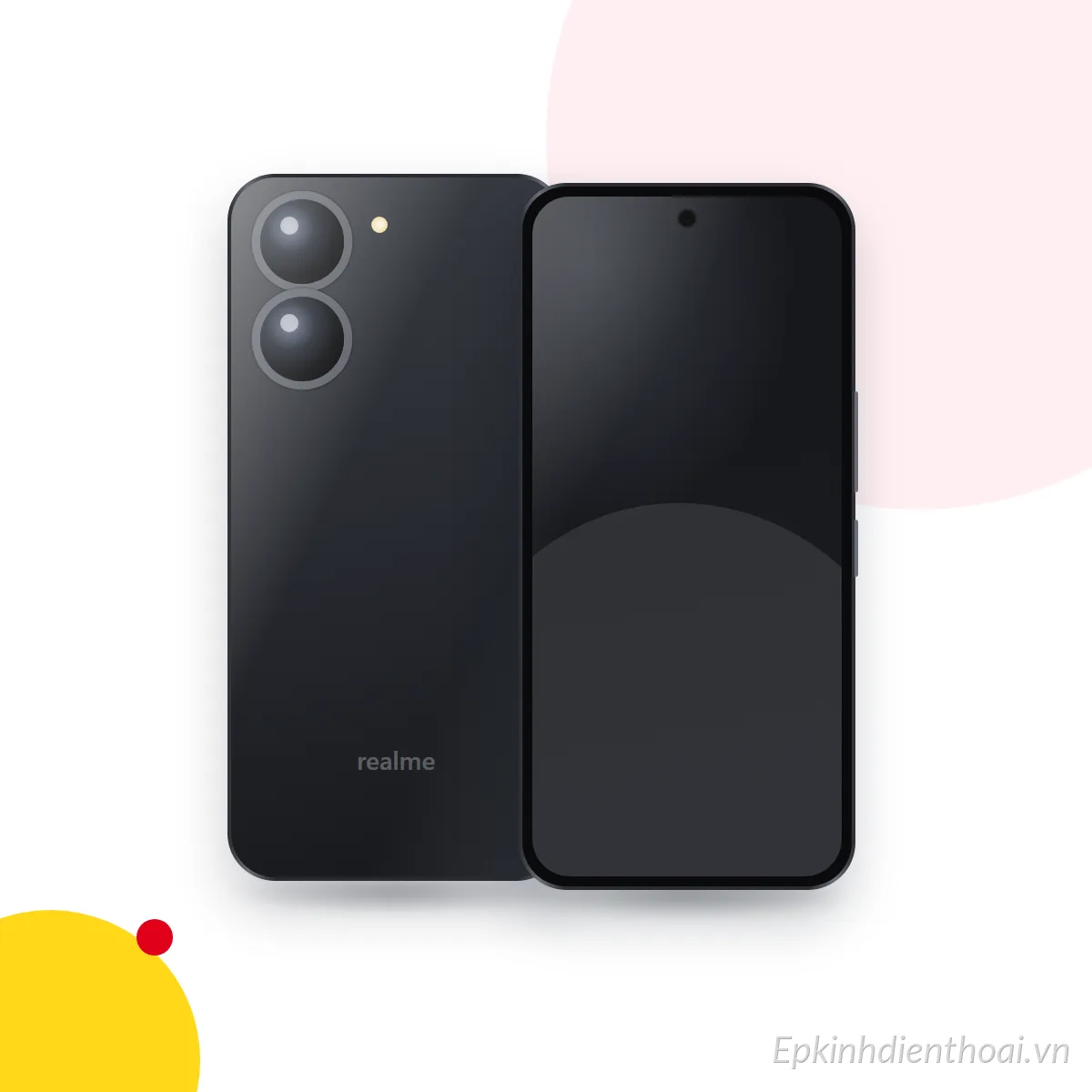 Mặt trước và mặt sau điện thoại realme 13+ 5G (ảnh minh hoạ)