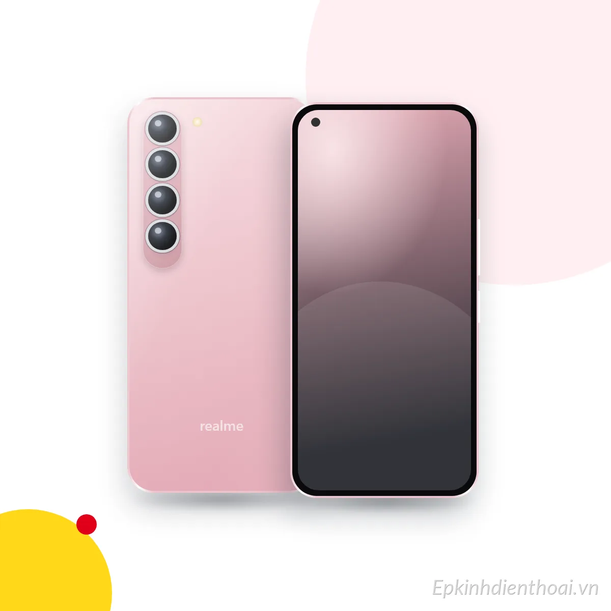 Mặt trước và mặt sau điện thoại realme 15 Pro (ảnh minh hoạ)