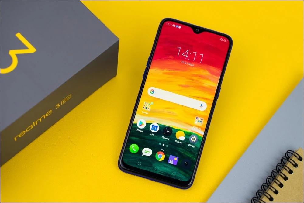 Điện thoại Realme 3 Pro màu xanh chính hãng giá rẻ tại Kim Anh Mobile Đà Nẵng.