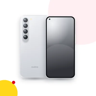 Mặt trước và mặt sau điện thoại realme 50 Pro (ảnh minh hoạ)