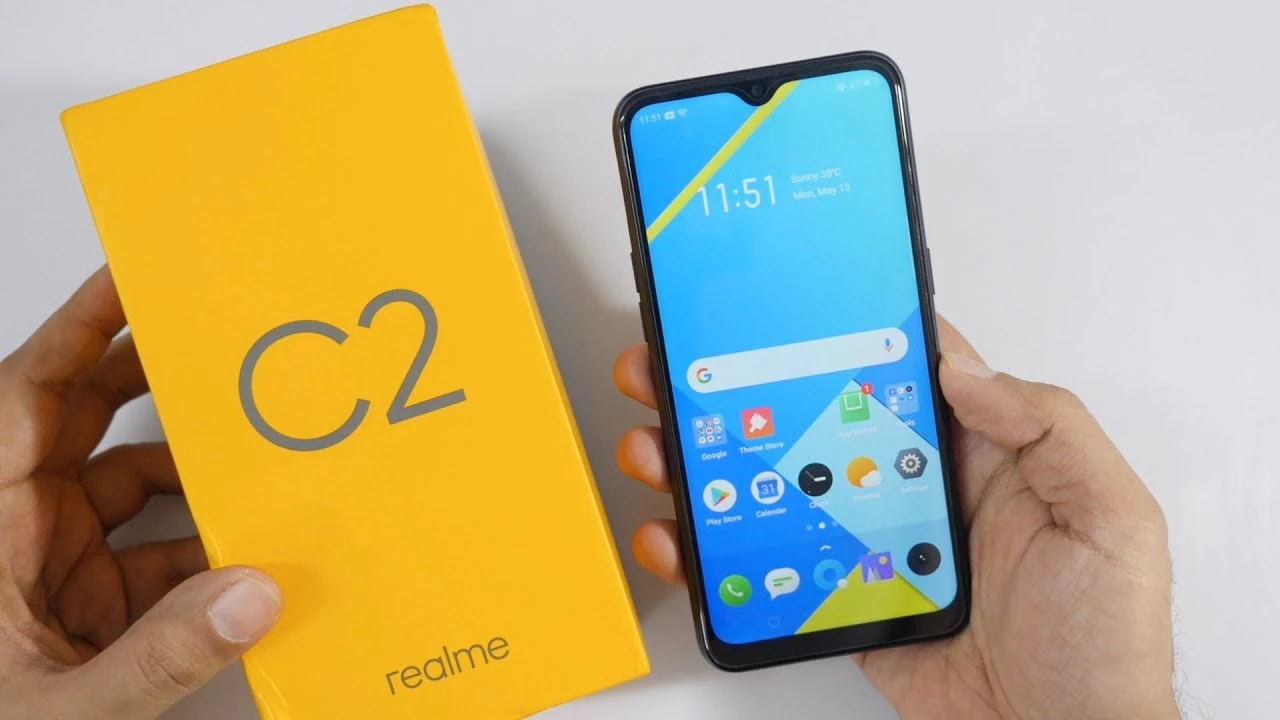 Điện thoại Realme C2 chính hãng cùng hộp sản phẩm, giá tốt tại Kim Anh Mobile Đà Nẵng.