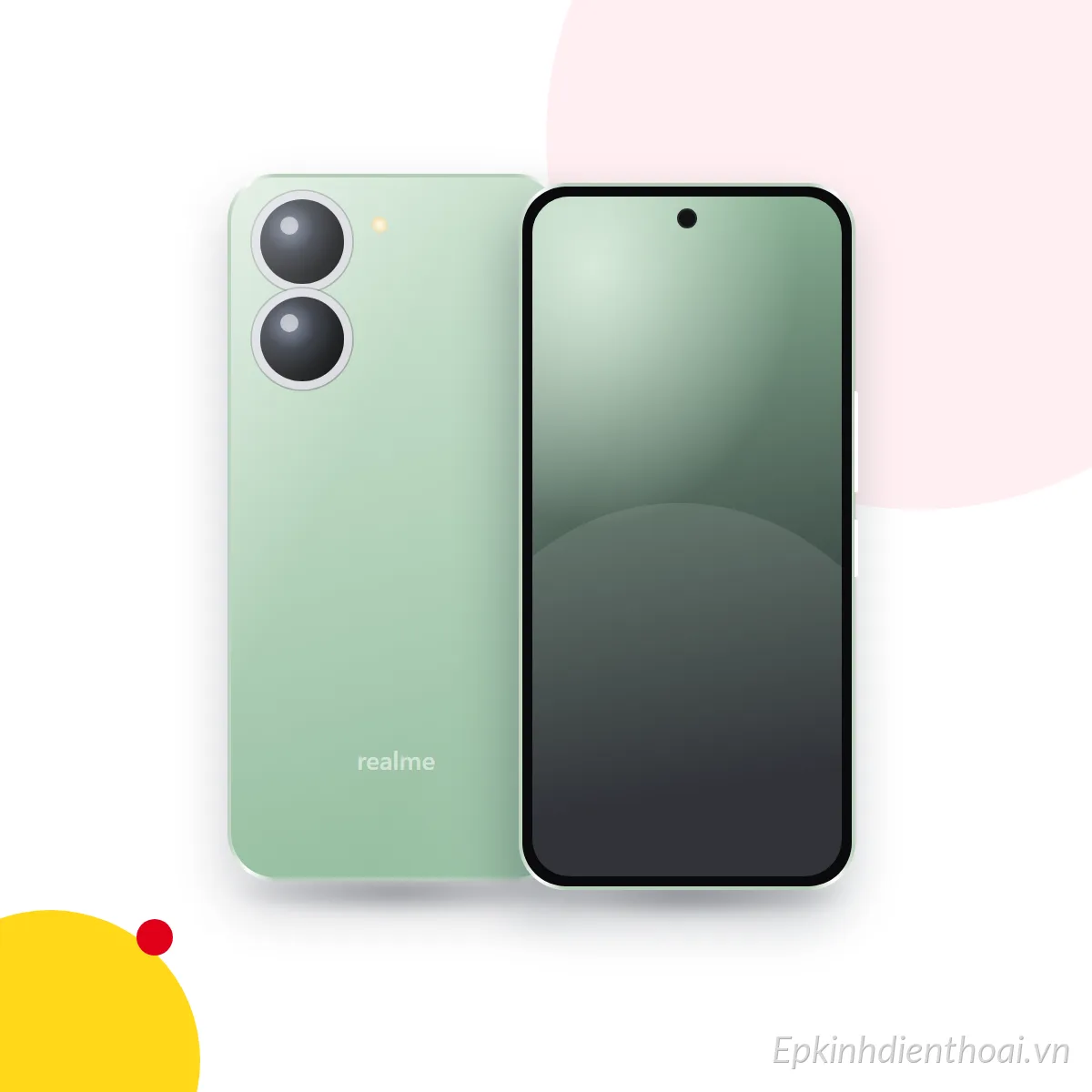 Mặt trước và mặt sau điện thoại realme C53 (ảnh minh hoạ)