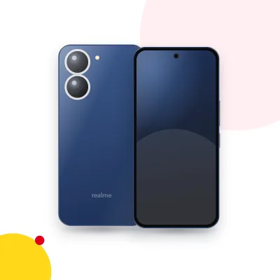 Mặt trước và mặt sau điện thoại realme C67 5G (ảnh minh hoạ)