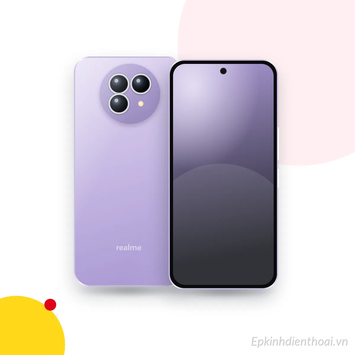 Mặt trước và mặt sau điện thoại realme GT 6 (ảnh minh hoạ)