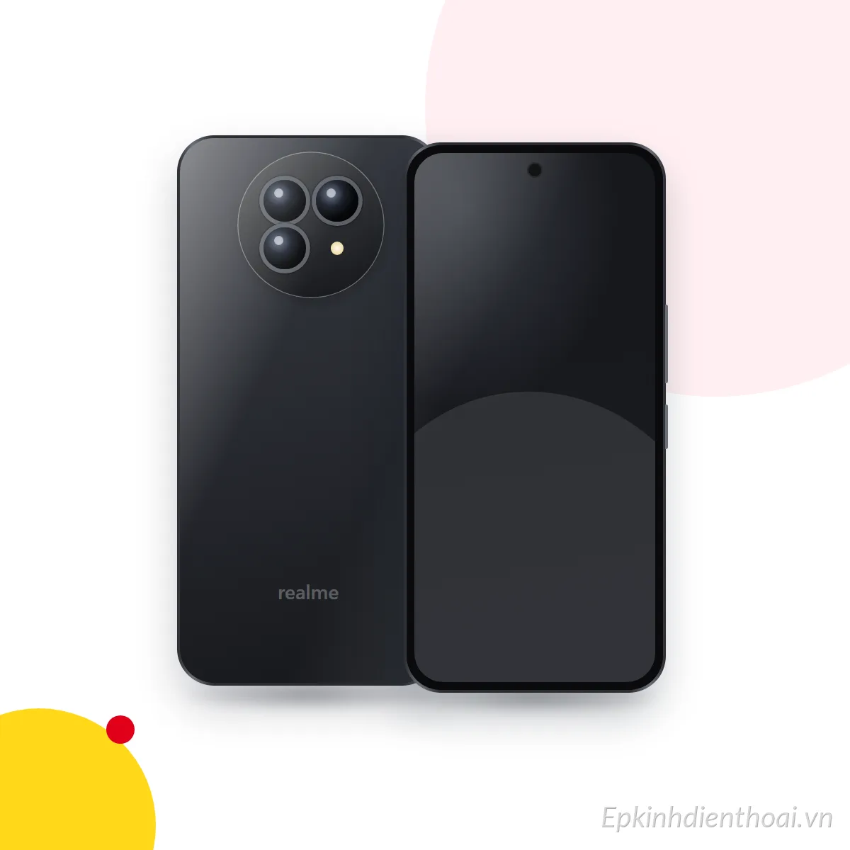 Mặt trước và mặt sau điện thoại realme GT 7t (ảnh minh hoạ)
