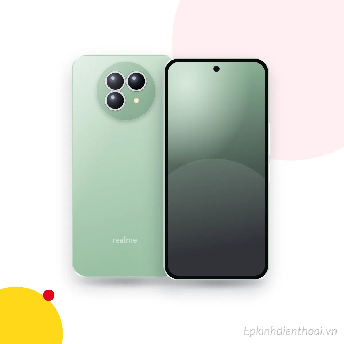 Mặt trước và mặt sau điện thoại realme GT 8t (ảnh minh hoạ)
