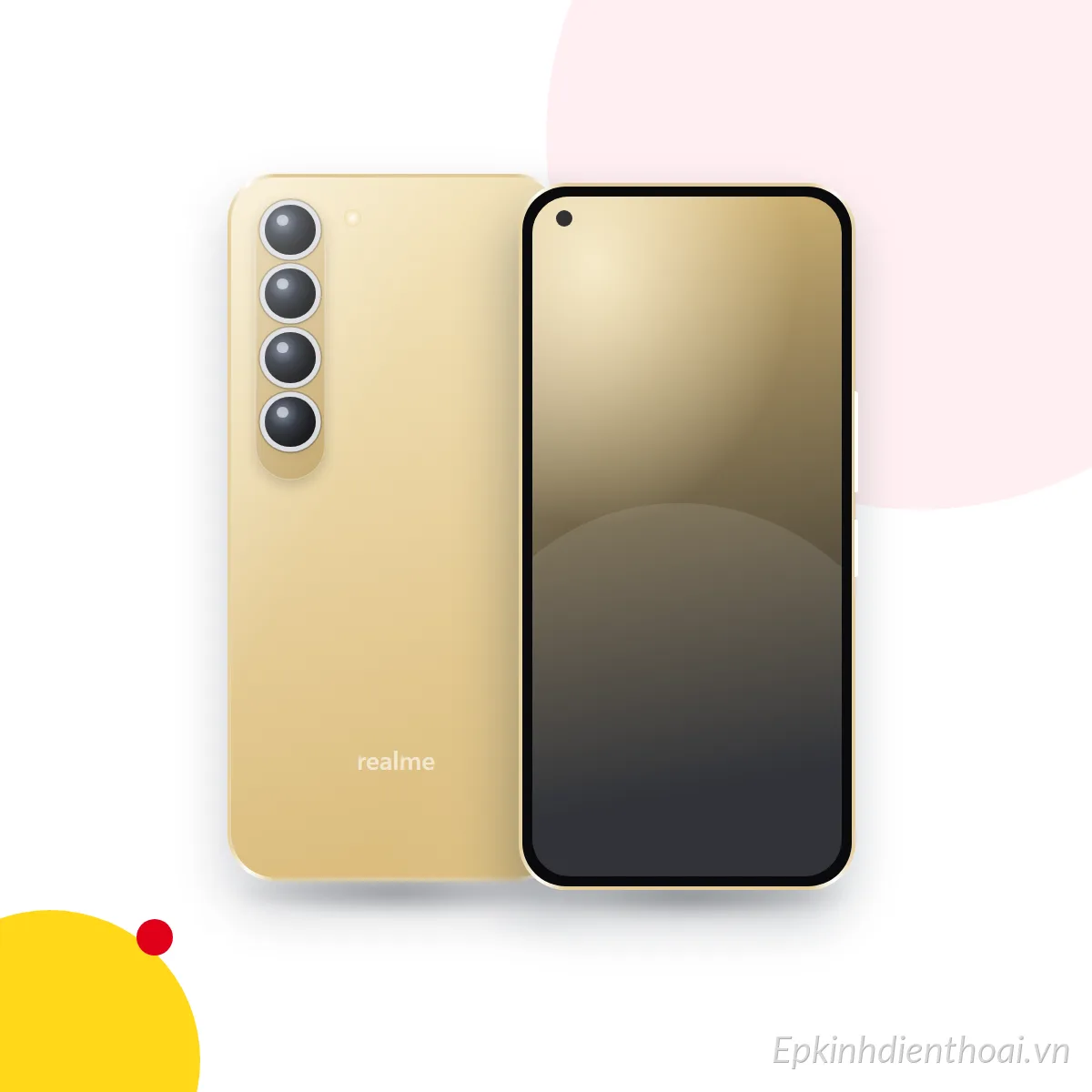 Mặt trước và mặt sau điện thoại realme Narzo 60 Pro (ảnh minh hoạ)