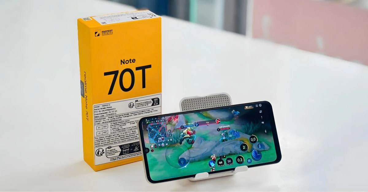 Điện thoại Realme Note 70T chính hãng giá rẻ cùng hộp sản phẩm tại Kim Anh Mobile Đà Nẵng