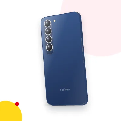 Mặt sau điện thoại realme Q2 (ảnh minh hoạ)