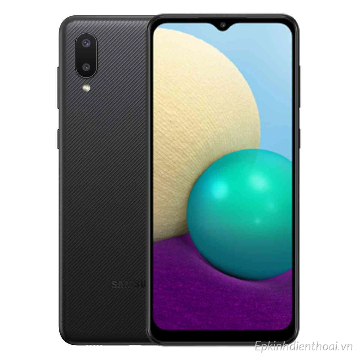 Điện thoại Samsung Galaxy A02 màu đen chính hãng giá rẻ tại Kim Anh Mobile Đà Nẵng
