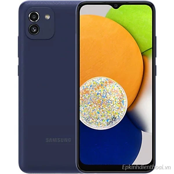 Điện thoại Samsung Galaxy A03 màu xanh chính hãng giá rẻ tại Kim Anh Mobile Đà Nẵng