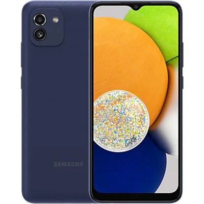 Điện thoại Samsung Galaxy A03 màu xanh chính hãng giá rẻ tại Kim Anh Mobile Đà Nẵng