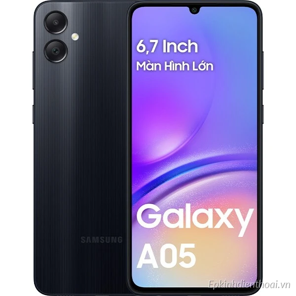 Điện thoại Samsung Galaxy A05 màu đen chính hãng tại Kim Anh Mobile Đà Nẵng